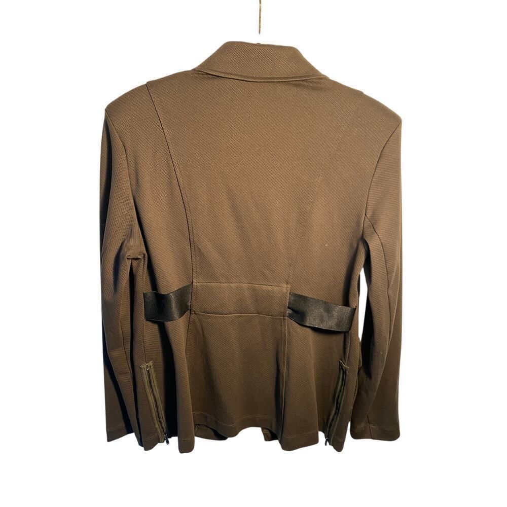 Women's Cabi Moto Olive Green Jacket Size Small - Picture 4 of 5